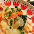 ☻'s cooksnap of when they made ノンオイル♪白菜とホタテのクリｰム煮.