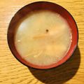 ボブナナ's cooksnap of when they made 豆腐と若布の味噌汁(赤海老頭を煮出して).