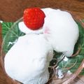 ピーナッツまま's cooksnap of when they made やっぱり美味しい♪生クリーム苺大福☆.