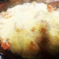 青月庵's cooksnap of when they made ワンパン＆あと出しご飯♪海老ドリア.