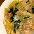 ♪えりりん♪'s cooksnap of when they made 豚バラと小松菜のあんかけ焼きそば.