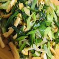 ちぃちゃん☆彡's cooksnap of when they made 葉ニンニクと油揚げの炒め物.