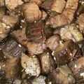 dentalako's cooksnap of when they made 余ったローストビーフが牛佃煮風♪.