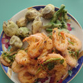ジュノハープ's cooksnap of when they made 簡単!芝エビとセリDEサクサクかき揚げ♪.