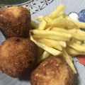 miya47's cooksnap of when they made ウインナー(チーズ)入りライスコロッケ.