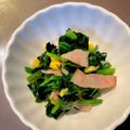 hiひなママ☆'s cooksnap of when they made ほうれん草のベーコン コーンのバター炒め.