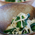 ピンクのたまご's cooksnap of when they made ニラとエノキの酢みそ和え.