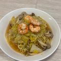 クック5CIMMO☆'s cooksnap of when they made 白菜と海老のあんかけ塩焼きそば♪.