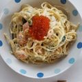 クック5CN0IN☆'s cooksnap of when they made 【絶品】鮭とイクラのクリームパスタ♪.