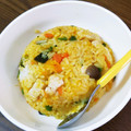 やんやんパパ's cooksnap of when they made 簡単！にんにく醤油鶏と南瓜の炒飯.