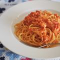 リリリエンタール's cooksnap of when they made カニ缶で作るトマトソースパスタ.