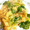 ぴけろん's cooksnap of when they made 干し海老と卵とレタスの炒め物.