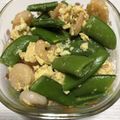 ローゼリィ's cooksnap of when they made えびとスナップエンドウの春色炒め.