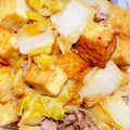 ichi22's cooksnap of when they made 厚揚げと豚と白菜時短甘辛炒め.