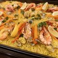 STfam's cooksnap of when they made ホットプレートde簡単おいしい♡パエリア.