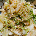 たぬとん's cooksnap of when they made 【減塩】白菜のおかか甜麺醤マヨ炒め.