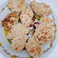 米ゆいﾁｬﾝ's cooksnap of when they made 後期～完了期 鶏肉と豆腐のハンバーグ♪.