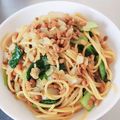 nontan0201's cooksnap of when they made 小松菜と納豆のパスタ.