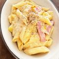 プチシュ's cooksnap of when they made さつまいもとベーコンのクリームパスタ.