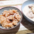 今日の勝家御膳's cooksnap of when they made くるみ炊き込みご飯♪簡単炊飯器で.
