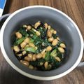 プリン後輩's cooksnap of when they made やみつき納豆ほうれん草　離乳食にも.