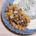 アクセル☆'s cooksnap of when they made さつま芋・コーンの黒ごまマヨ和えサラダ♪.