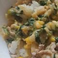 tamaa18's cooksnap of when they made 時短離乳食＊ほうれん草と鶏ひき肉ご飯.