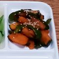 ポニーリボン's cooksnap of when they made ピーマン＆かぼちゃキンピラ.