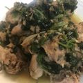 saki1010's cooksnap of when they made 鶏とほうれん草のオニオンソテー.