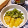 ☆あいちゃん's cooksnap of when they made キウイ パイナップル ヨーグルト 蜂蜜.