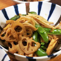低カロ探検隊's cooksnap of when they made れんこんと絹さやのきんぴら☆.