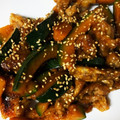 yudondon's cooksnap of when they made かぼちゃと豚肉のスタミナ炒め.