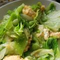 よっちゃん009's cooksnap of when they made レタスと卵の炒めもの明太子入り.