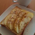 かかちゃん1234's cooksnap of when they made アップルパイ風　簡単りんごトースト.