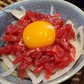 ラメ☆キラ's cooksnap of when they made おうち居酒屋♡食べて納得、鯨ユッケ.
