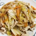 優木星's cooksnap of when they made 豚こまと白菜のオイスター炒め.