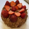 ☆iNoa☆'s cooksnap of when they made Xmas☆生チョコレートケーキ(15㎝).