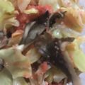 ma___111's cooksnap of when they made キャベツと舞茸の明太バター.