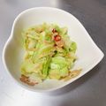 K0A9O0R8U♪'s cooksnap of when they made なめ茸おつまみごま油香るやみつきキャベツ.