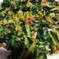 chokdee's cooksnap of when they made 大根の葉、干しエビと炒めて作り置き.
