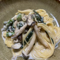 maimai2722's cooksnap of when they made ほうれん草としめじのクリームパスタ.
