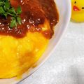 ももちゃんのれしぴ's cooksnap of when they made 炊飯器で簡単オムライス.