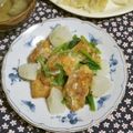 mmameco's cooksnap of when they made 簡単！カブと鶏から揚げのトロッと煮.