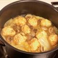 BellmanM's cooksnap of when they made 鮭団子白菜マッシュルームのクリームスープ.