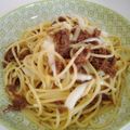 risuチャマ☆'s cooksnap of when they made ランチに！コンビーフとキャベツのパスタ.
