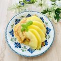 runa10's cooksnap of when they made ランチや朝食おやつに♡りんごのパンケーキ.