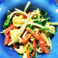 クック6HQII1☆'s cooksnap of when they made 水菜と卵のバター醤油炒め.