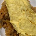 なななぁにつくろ♪'s cooksnap of when they made 半熟とろとろ＊チキンライスのオムライス.