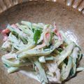 あおいりん's cooksnap of when they made カニカマとキュウリ！ずぼらな私の簡単時短.