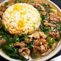 ⭐とっくん⭐'s cooksnap of when they made 牛肉とレタスのあんかけチャーハン.